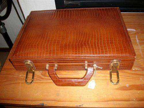 Lovely crocodile skin briefcase